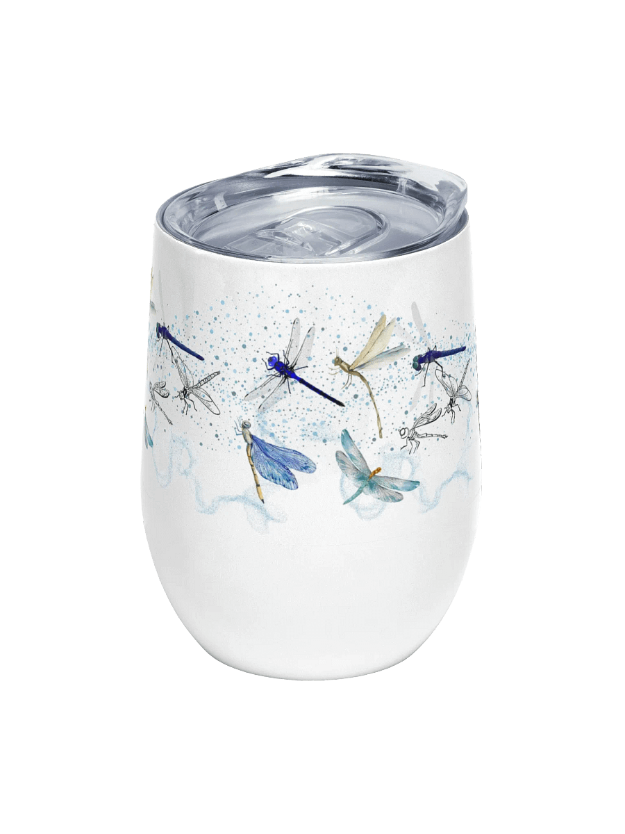 Dragonfly Dreams Wine Tumbler gift for dragonfly lovers moms ladies daughters product image (1)