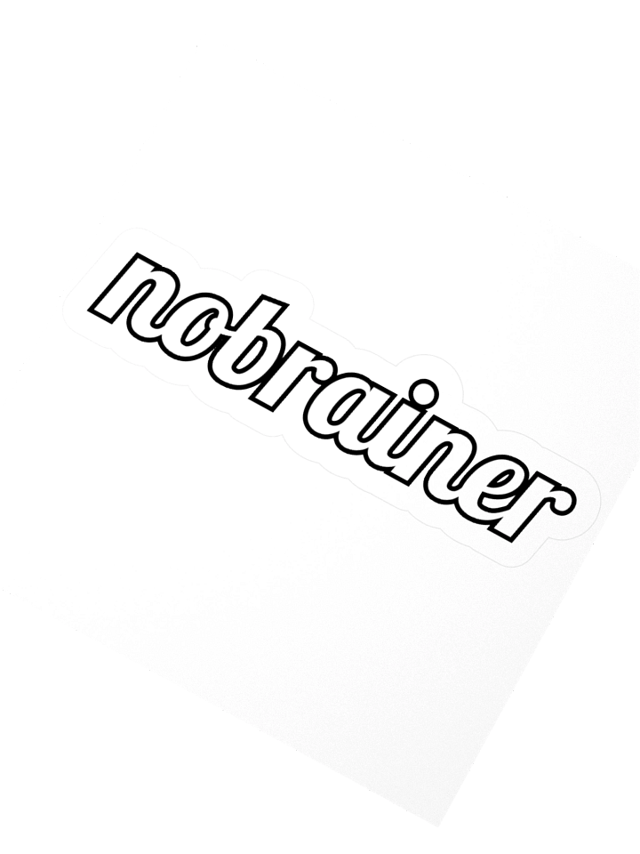 No Brainer Sticker product image (4)