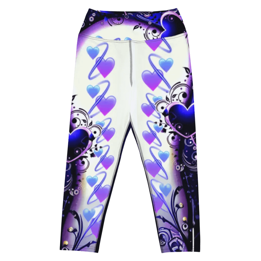Mystic Hearts All-Over Yoga Capri Leggings product image (1)