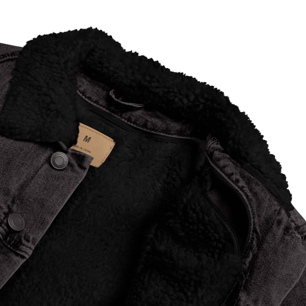 Goat Logo Unisex Sherpa Denim Jacket product image (8)