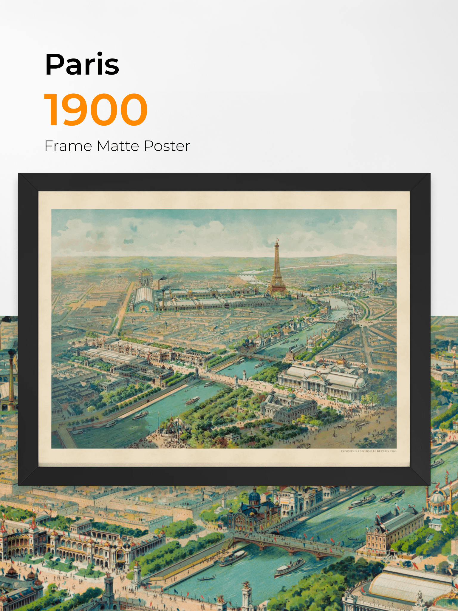 Paris 1900 (Framed Poster Print) product image (1)