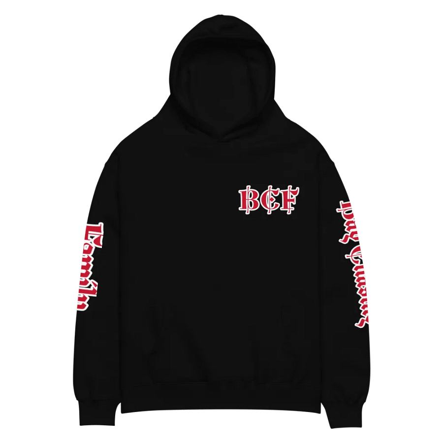 BCF Ornate Red Letters Unisex Hoodie product image (2)