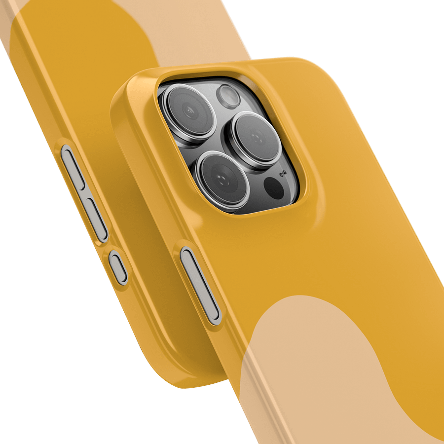 Orange Honey Cream Minimal Wave iPhone Case product image (14)