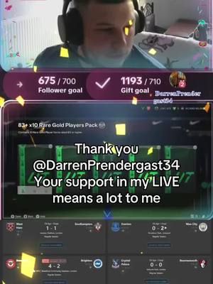 DarrenPrendergast34, thank you for the incredible support in my LIVE! I will keep creating better LIVE content!@DarrenPrendergast34 #livegift #galaxy #cheerforyou #motivation #support 