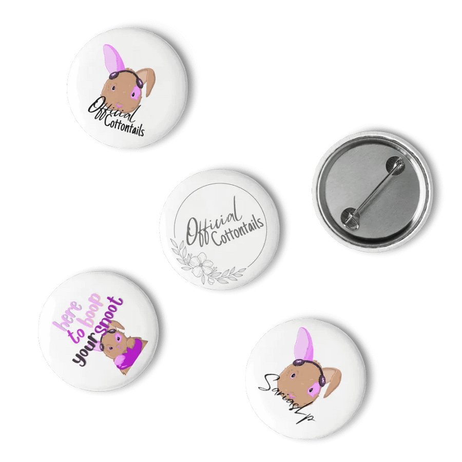 Whimsical Cottontail Pin Button Set product image (10)