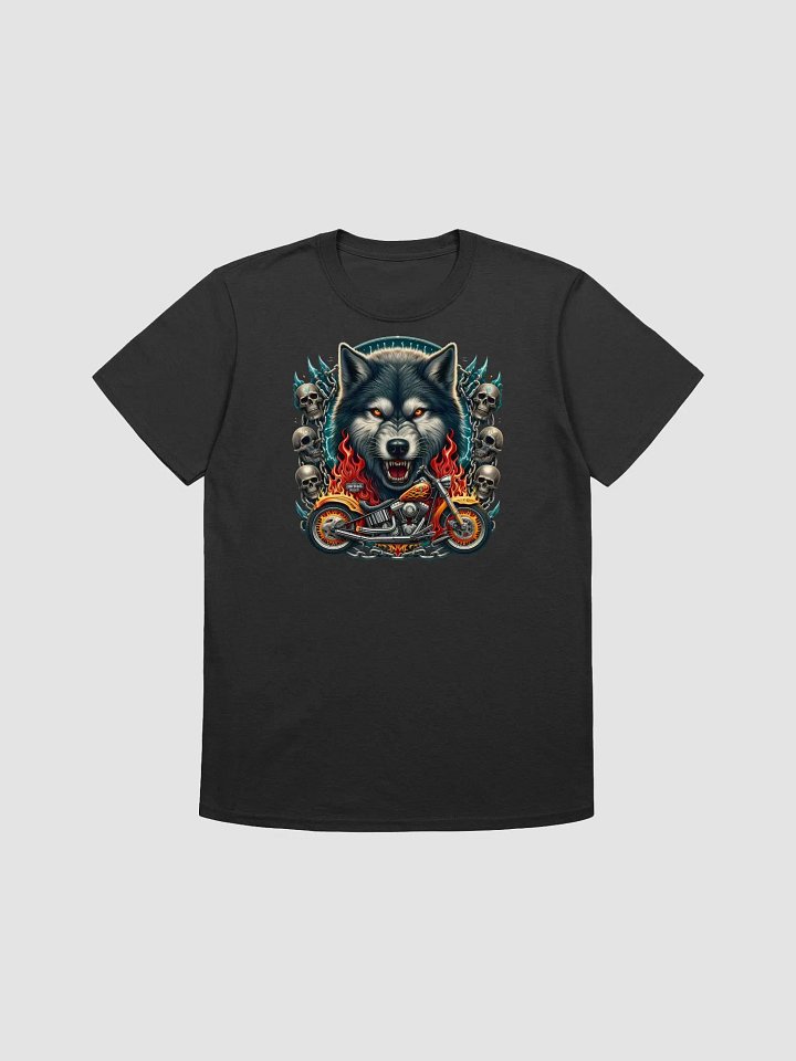 Flaming Wolf Biker Tee #48 product image (1)