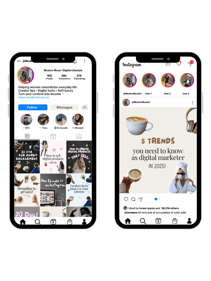 AESTHETIC CAROUSEL TEMPLATES product image (2)