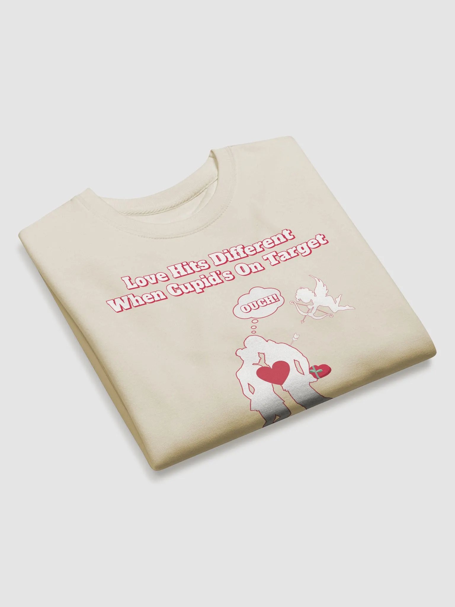 When Cupid's On Target Valentine's Day Sweatshirt product image (4)