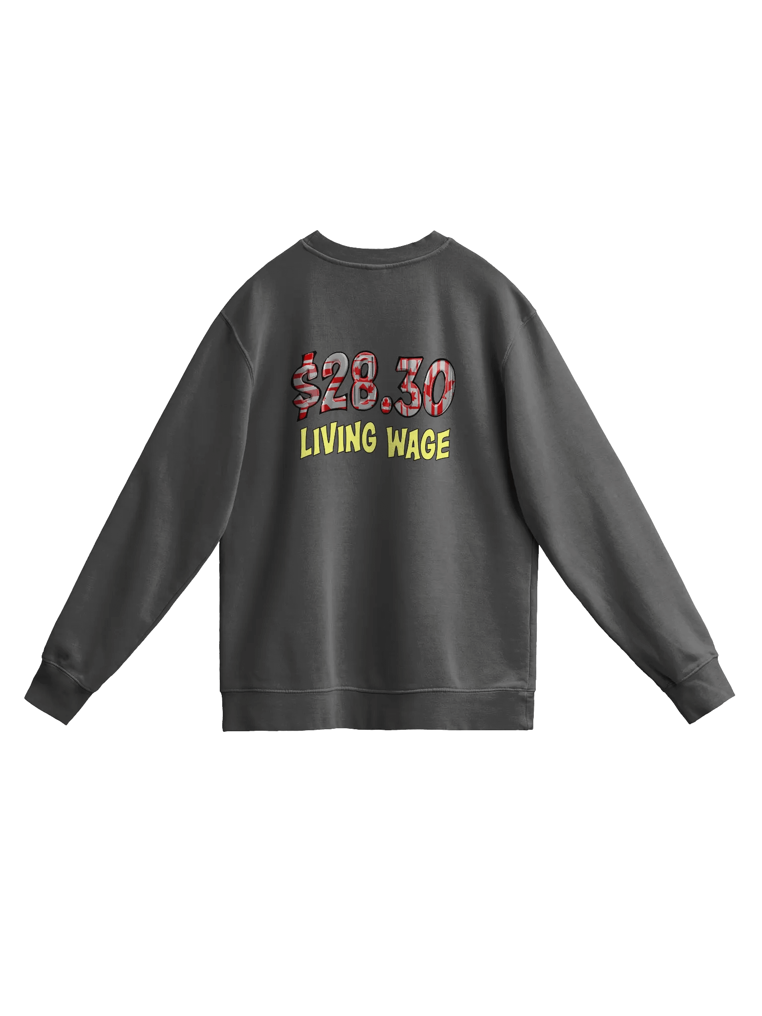 Canadian Living Wage Flag Sweatshirt product image (4)
