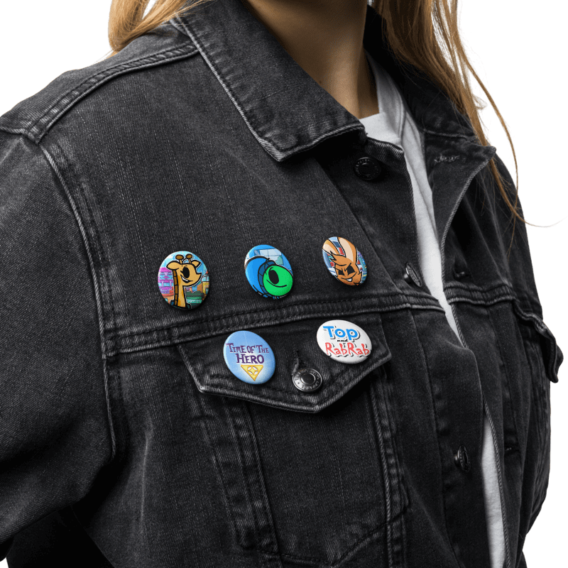 Top and RabRab Pin Buttons Set product image (4)