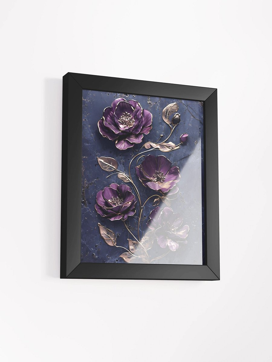 Metallic Floral Elegance Framed Poster product image (3)