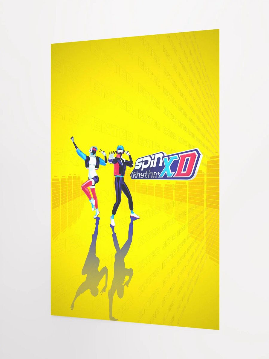 Spin Rhythm XD Yellow Matte Poster product image (3)