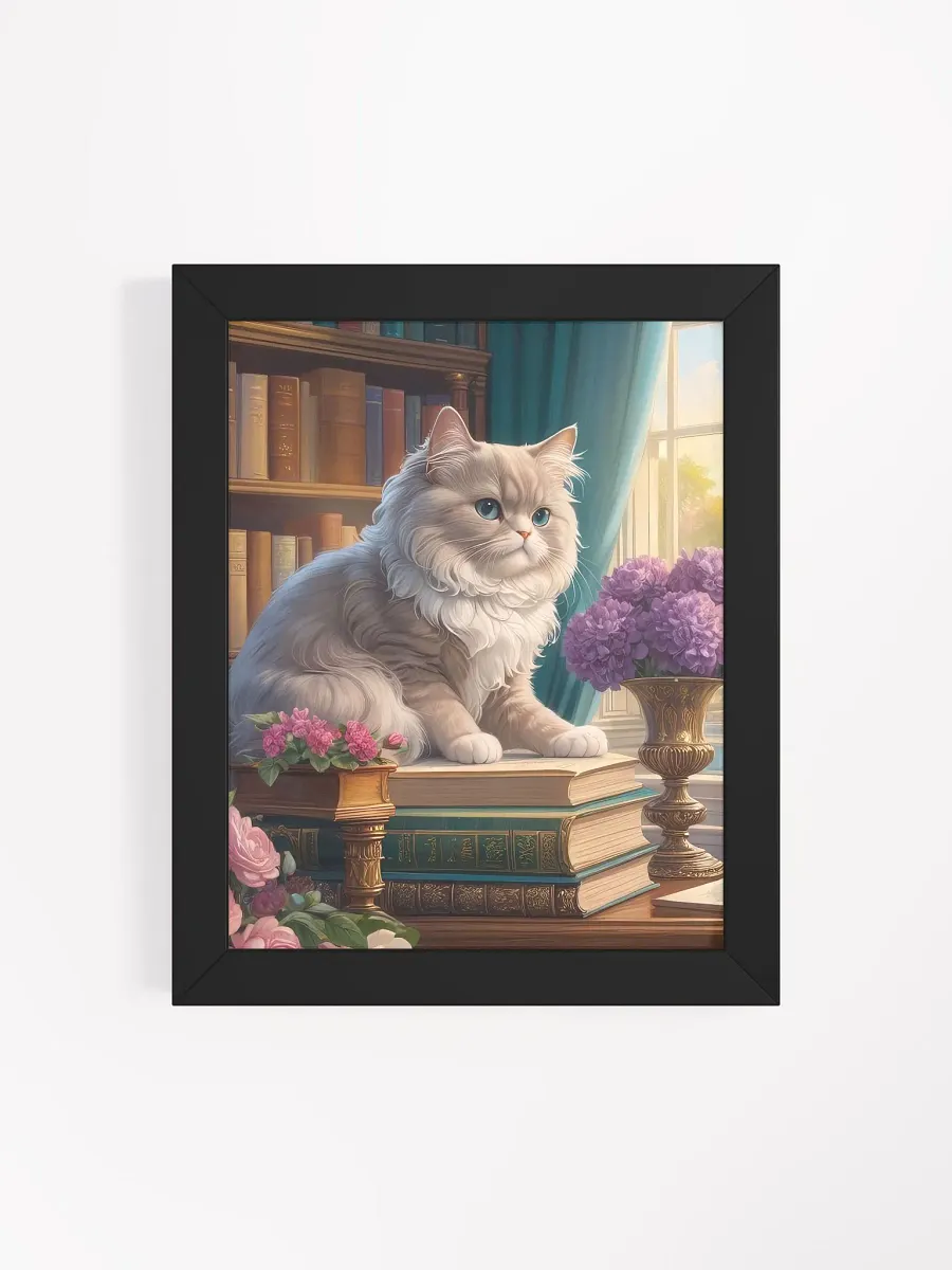 Cat Academia - Wall Art - Framed - Light Academia product image (3)