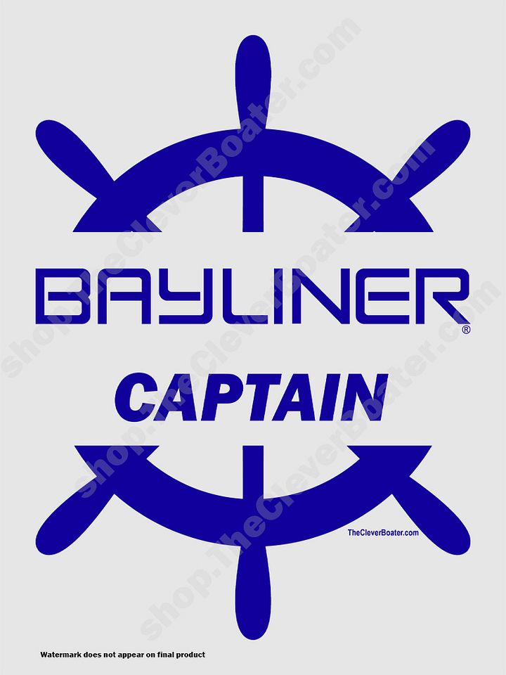 Bayliner Captain - T-Shirt - Light Shirt w/Blue Logo product image (2)