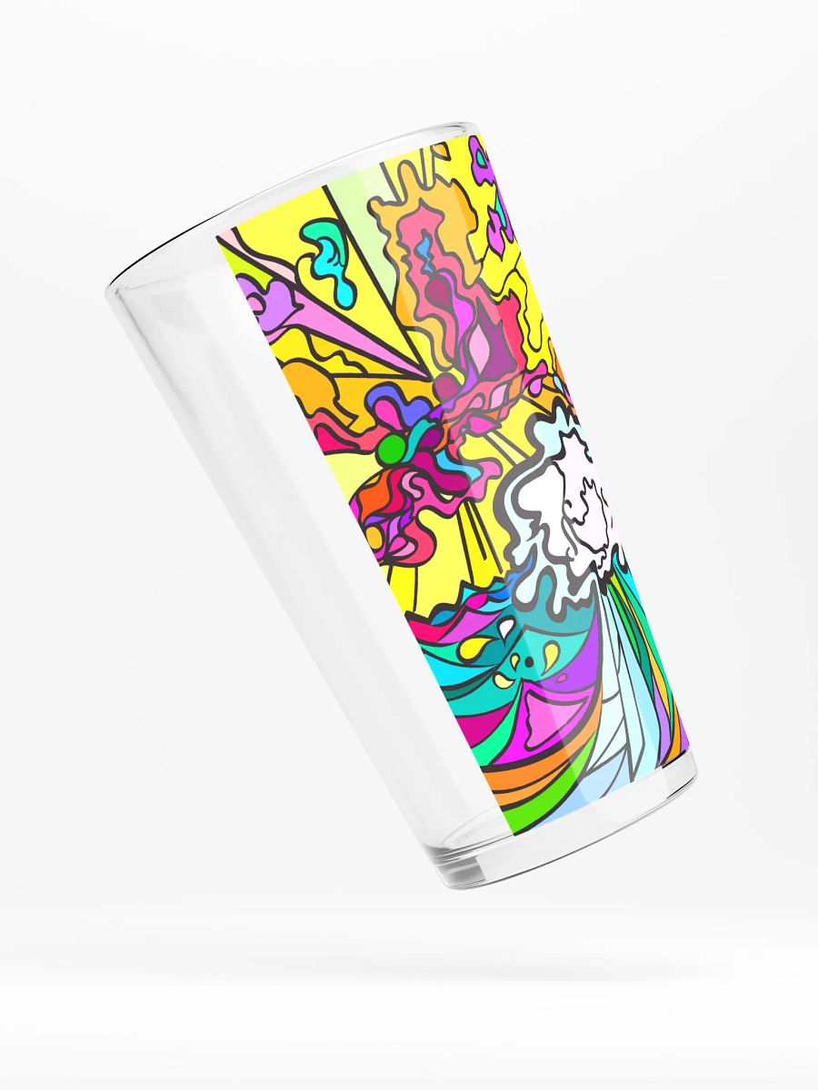 Vibrant Swirls Shaker Pint Glass - Wave at Sunset product image (4)