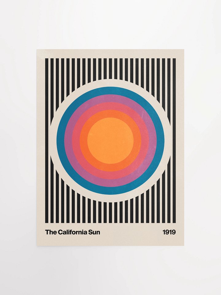 Vintage California Sun: Vintage Series 001 Poster Art Print product image (3)