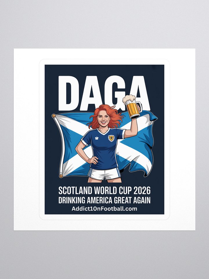 SCOTLAND 2026 STICKER – LASSIE EDITION - DRINK AMERICA GREAT AGAIN product image (1)