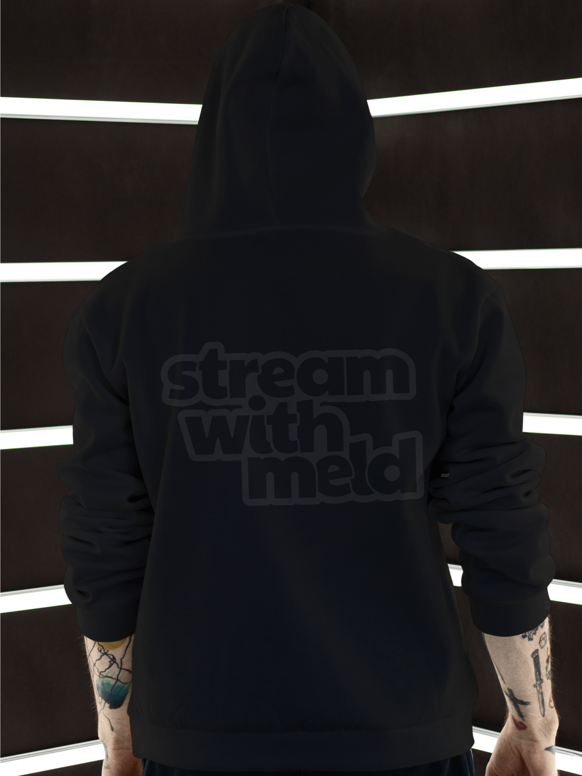 Monochrome Black Hoodie product image (2)