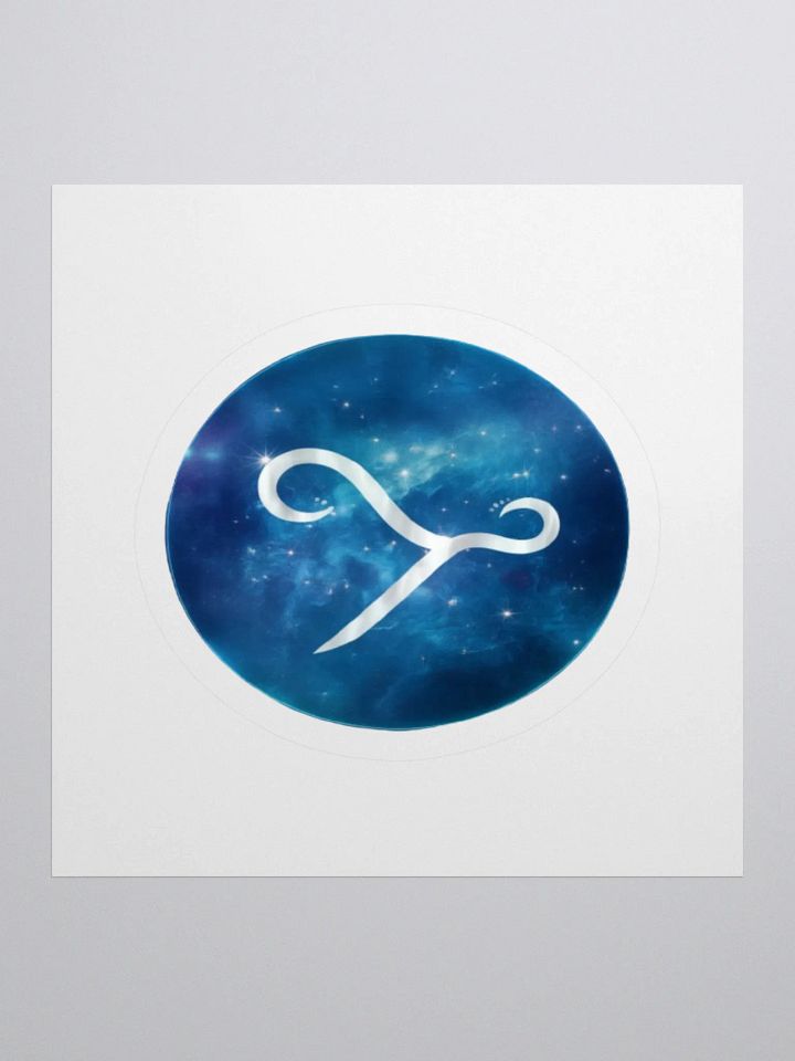 Aquarius Zodiac Kiss Cut Sticker - Exclusive Design product image (1)