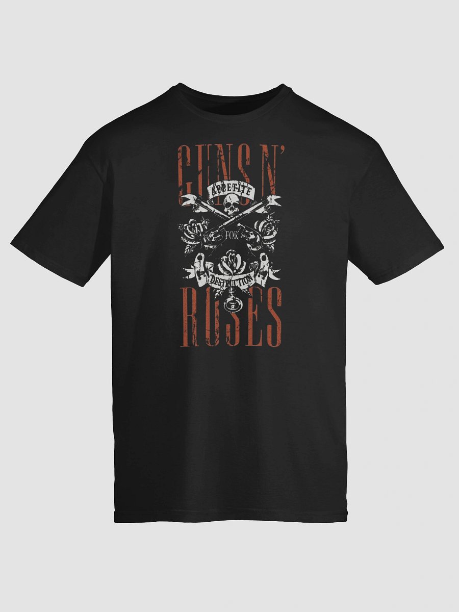 Skull & Roses Rock Band T-Shirt product image (6)