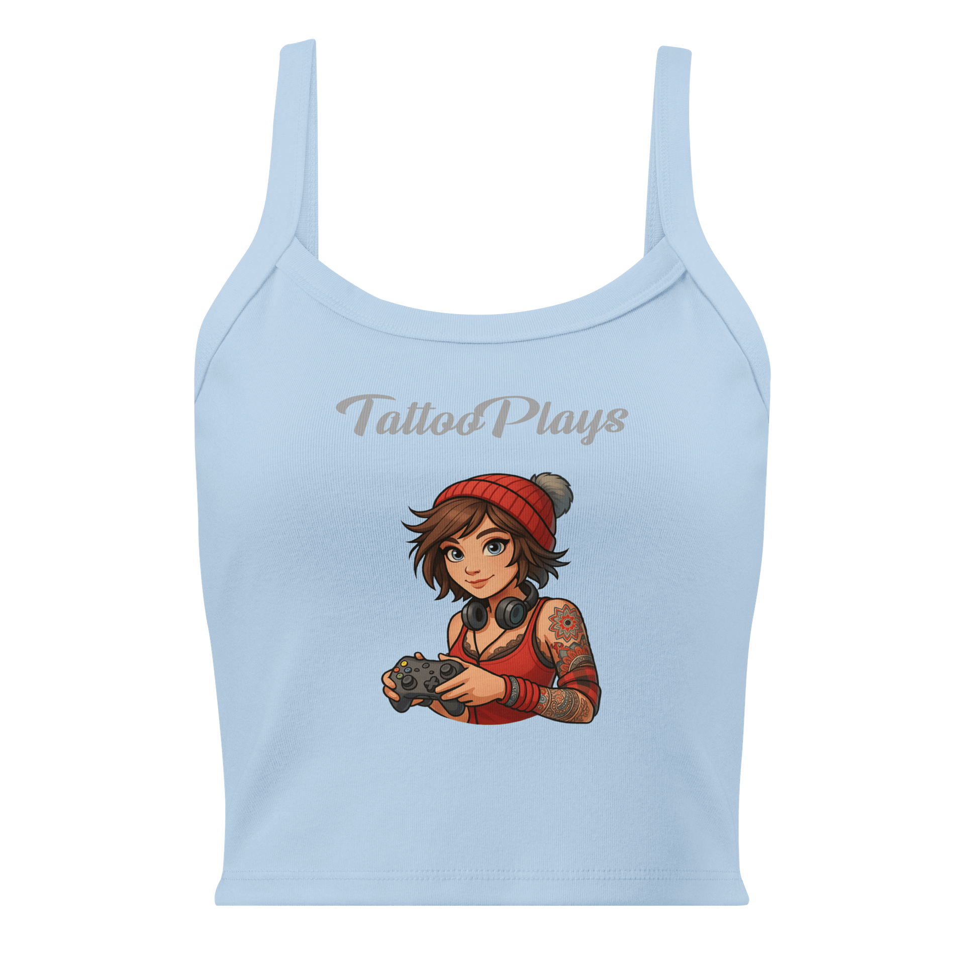 TattooPlays Women’s Micro-Rib Tank Top – Sleek, Soft & Unapologetically You product image (3)