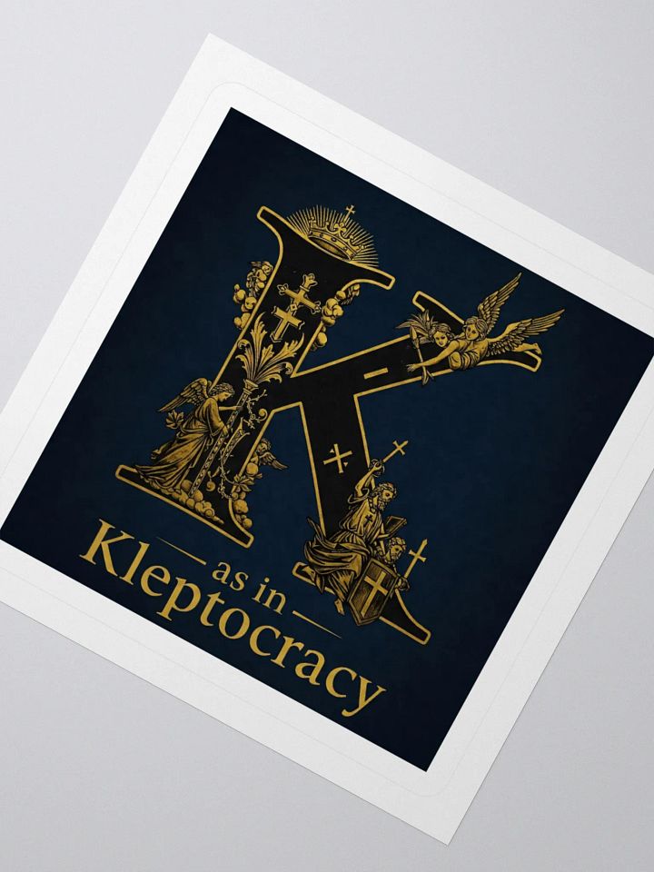 K as in kleptocracy sticker product image (6)
