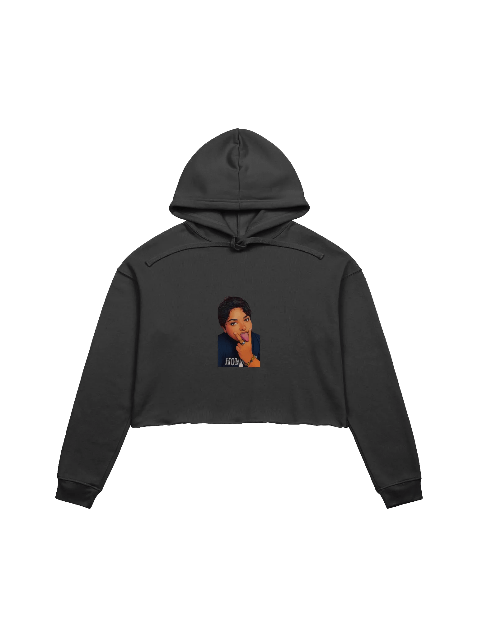 SeaDame - Self-Portrait Kick It & Lick It Crop Hoodie product image (3)