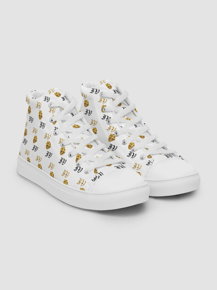 Victor Ivyic Women's High Top Canvas Shoes White product image (4)