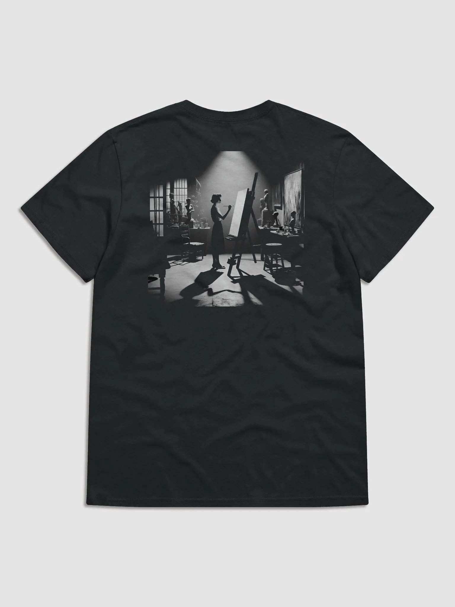 Noir Canvas: The Artist's Shadow (Womens Tee) product image (1)