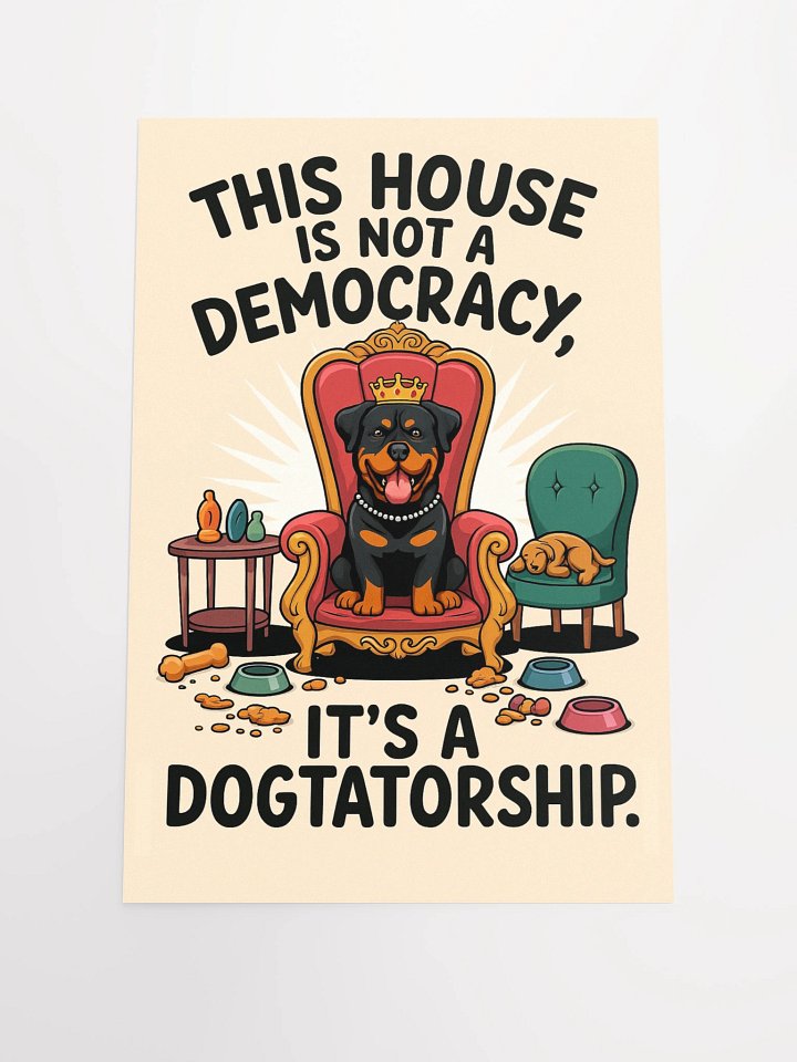 Rottweiler Dogtatorship - Matte Paper Poster product image (2)