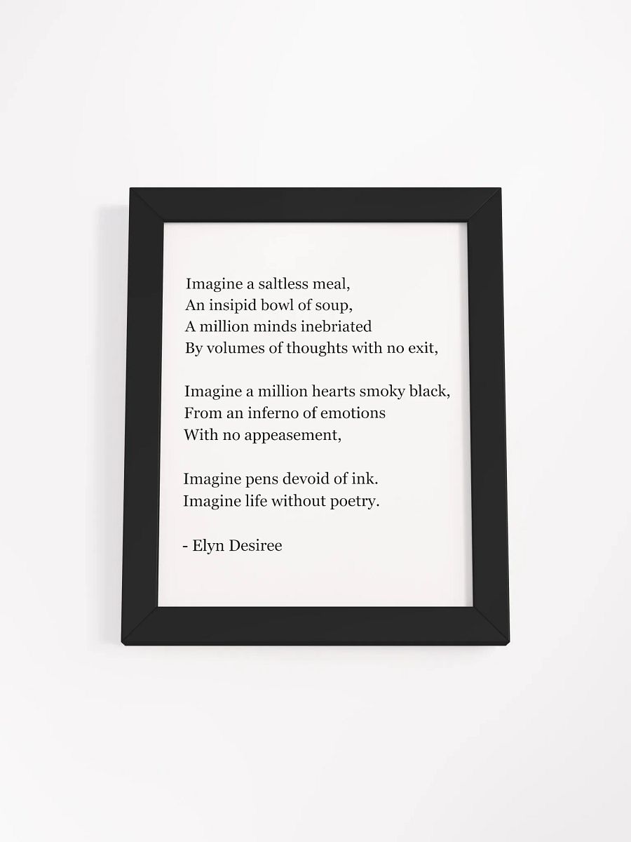 Life Without Poetry Framed Matte Poster product image (4)