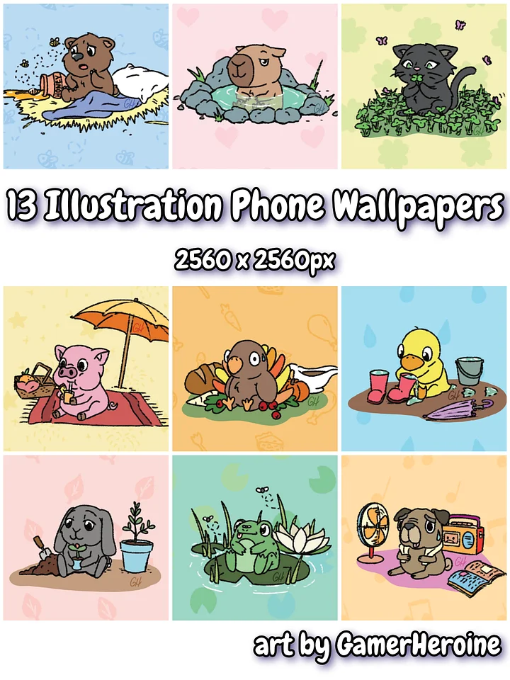 Animal Illustration Phone Wallpapers product image (2)
