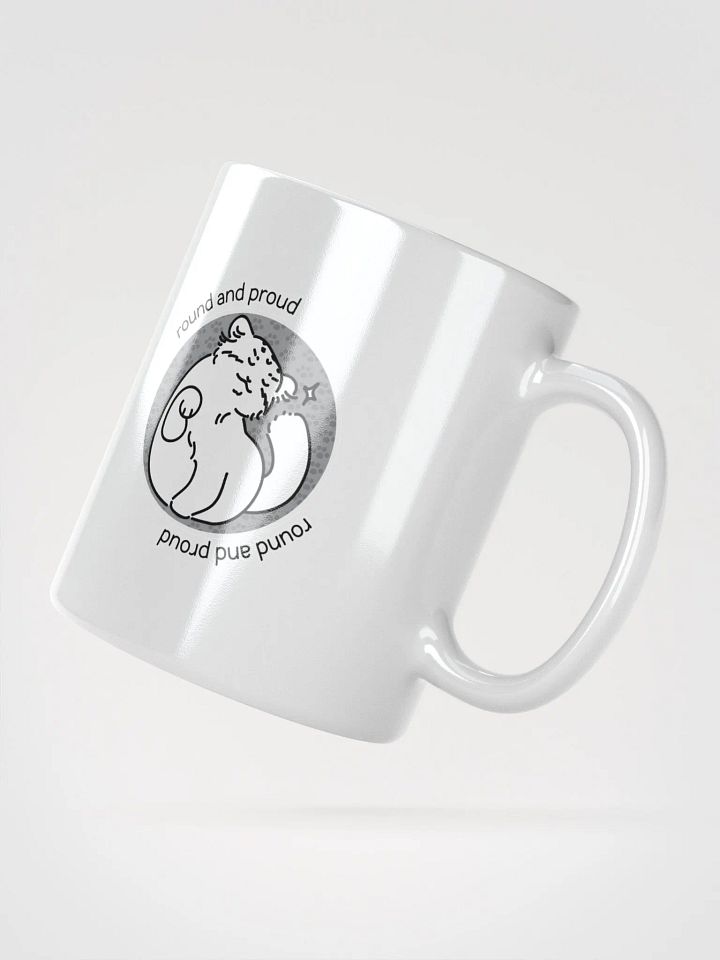 Round and Proud Manul Unlabeled Version - White Mug product image (6)