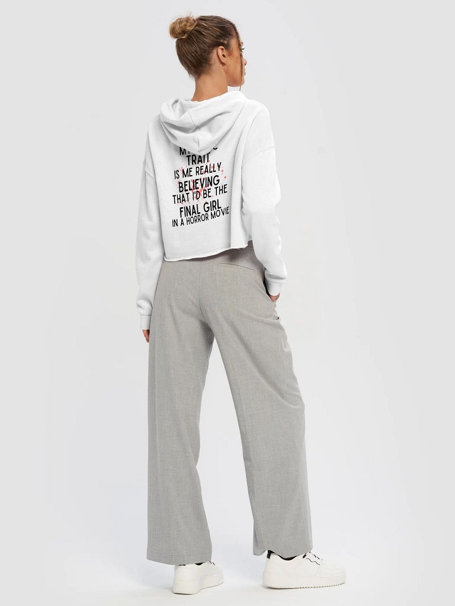 'Final Girl Energy' Cropped Hoodie product image (28)