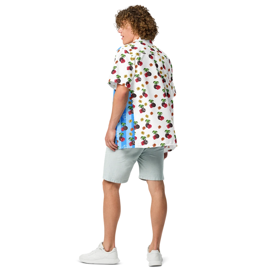 Striped Tropical Island Hawaiian Shirt product image (13)