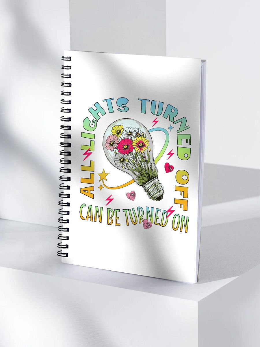 All Lights Turned Off Illuminate Your Ideas Notebook product image (3)