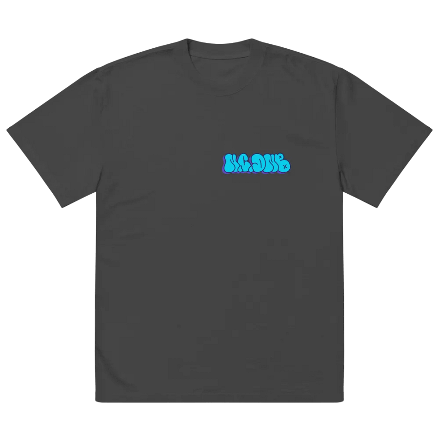 NCDNB FRESH 3D Front & Back AS Colour Premium Oversized Faded T-Shirt product image (2)