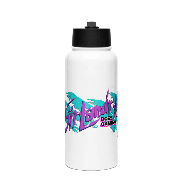 SirLandry Does Gaming Official Stainless Steel Water Bottle with Straw Lid product image (1)