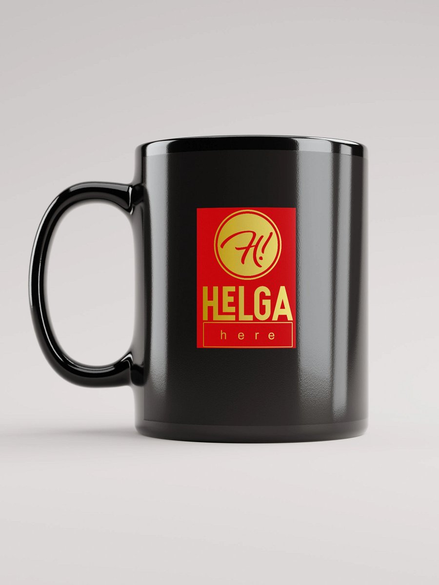 HELGA Prob not coffee Black Glossy Mug product image (6)