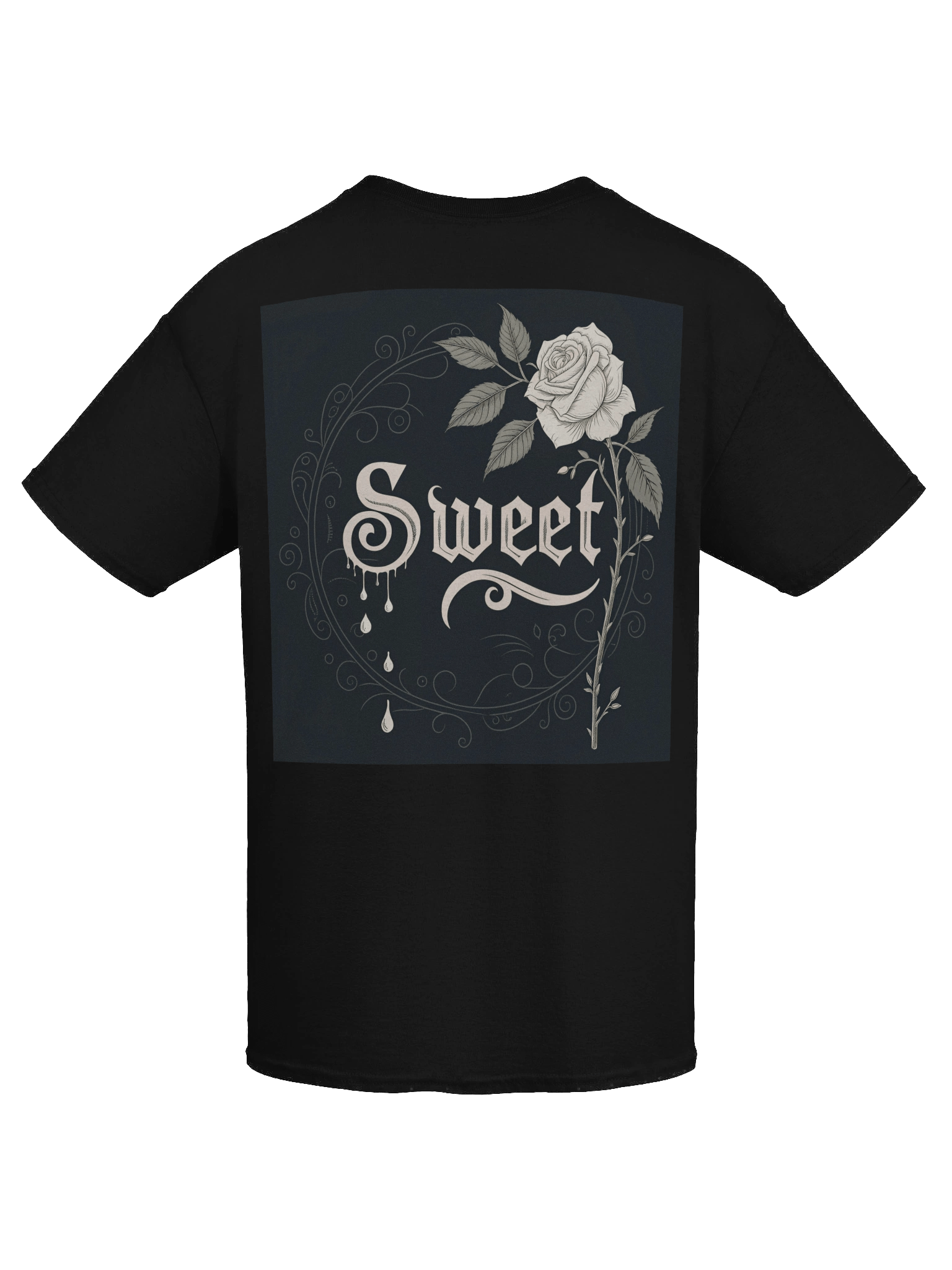 Rose Swirls Monochrome Tee product image (101)