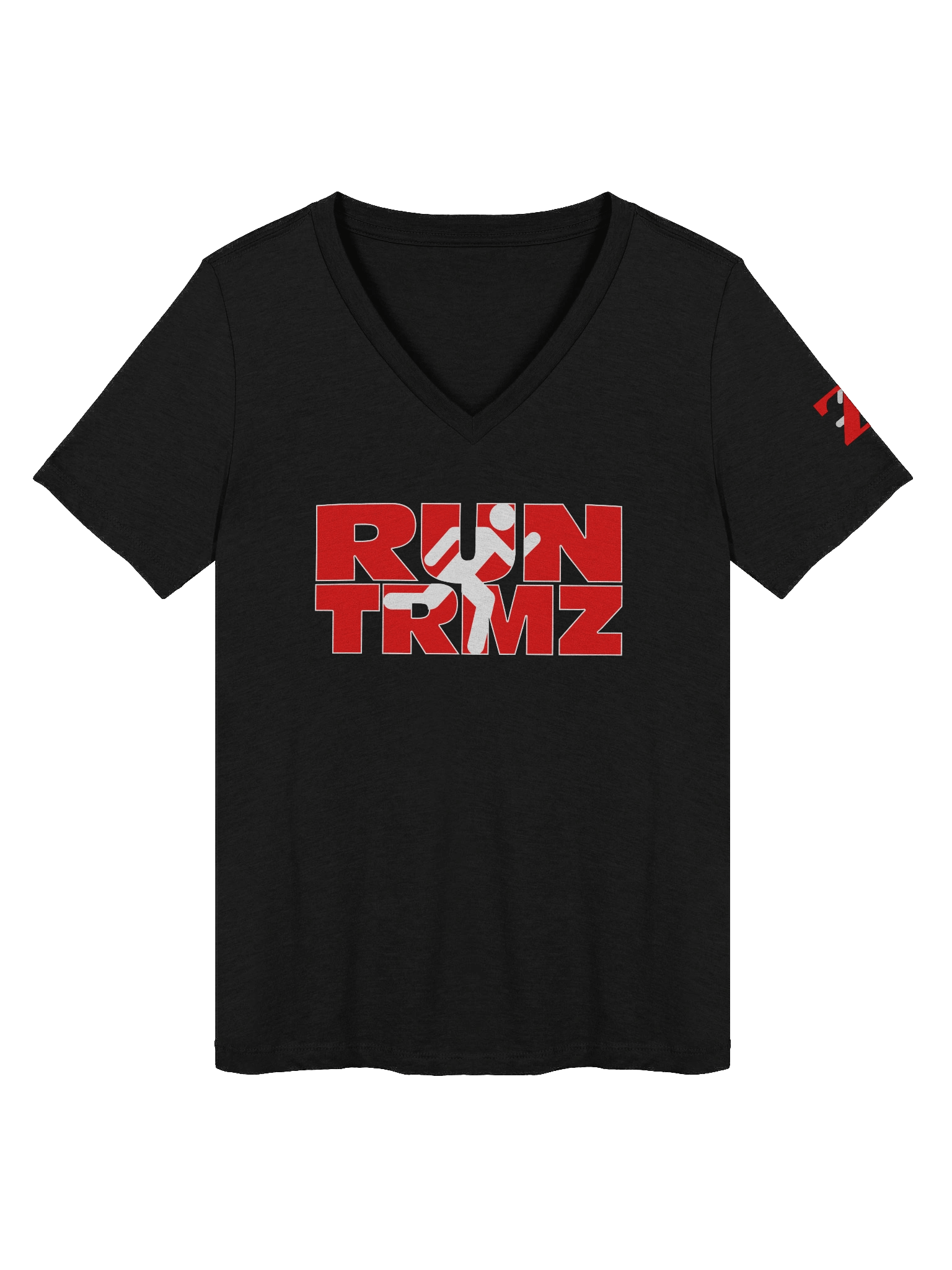 RUN TRMZ Ladies’ V-Neck Tee product image (1)