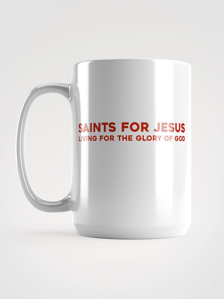 Saints For Jesus | The Gospel White Glossy Mug product image (1)