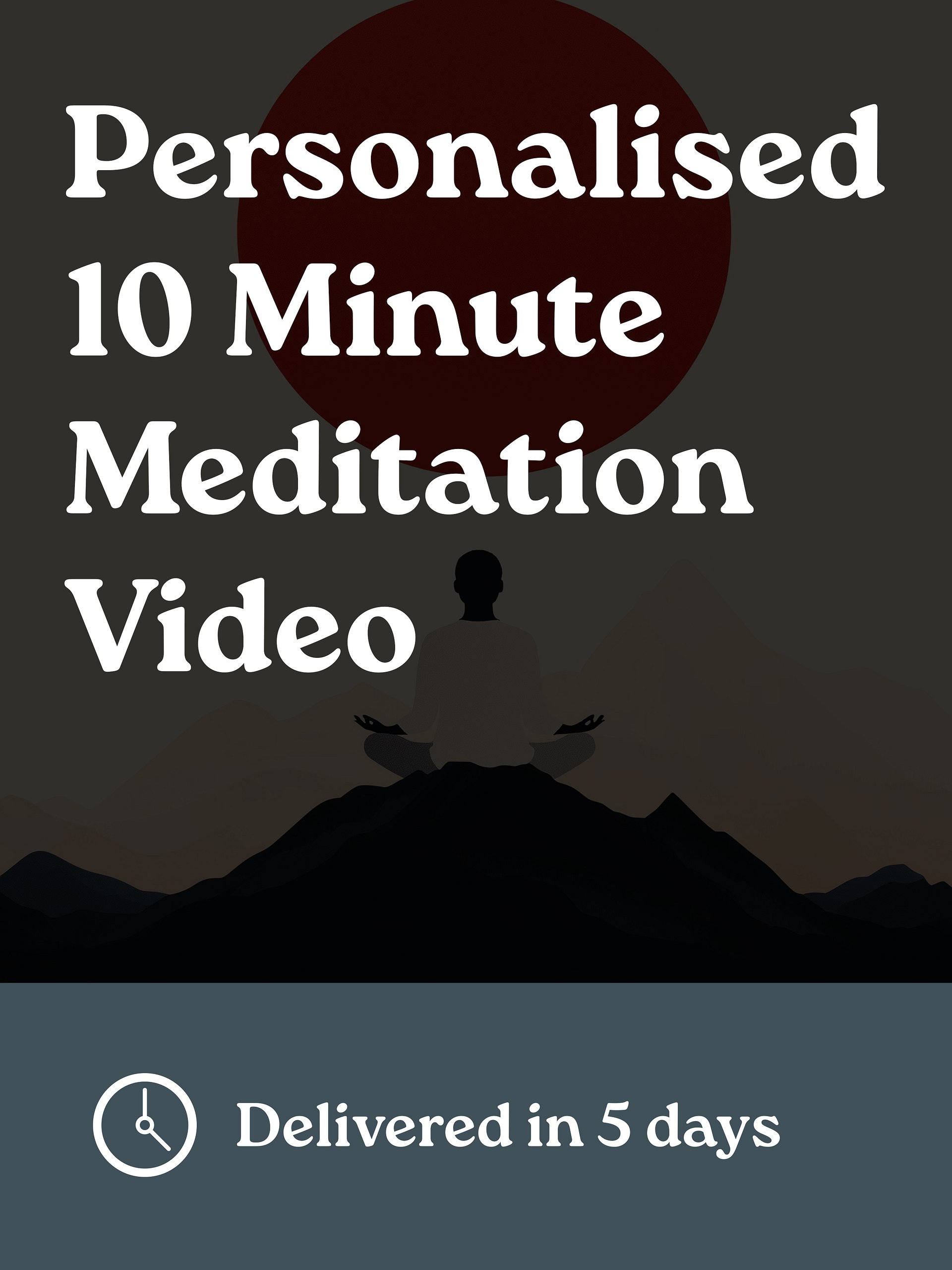 10 Minute Personalised Meditation Video - Delivered Within 5 Days product image (1)