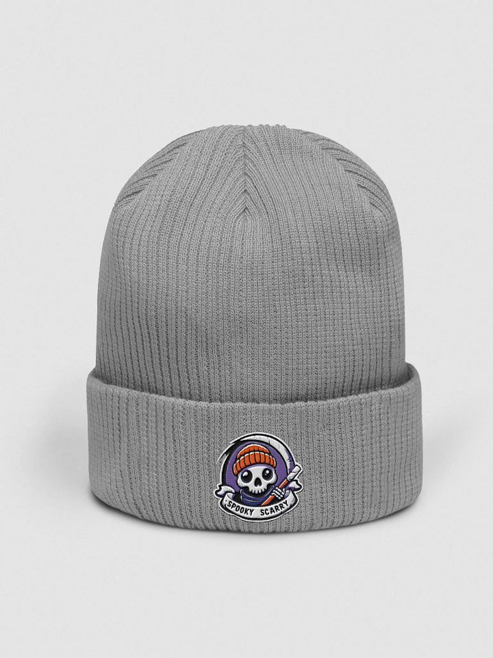 GREY SPOOKY BEANIE product image (1)
