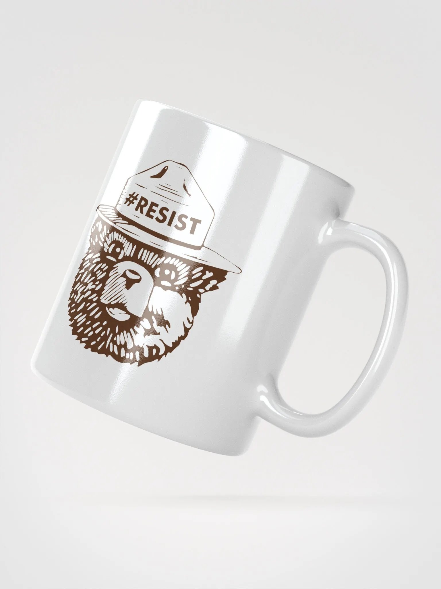 Smokey RESIST BEAR Ceramic Coffee Tea Mug Cup Cafe product image (2)