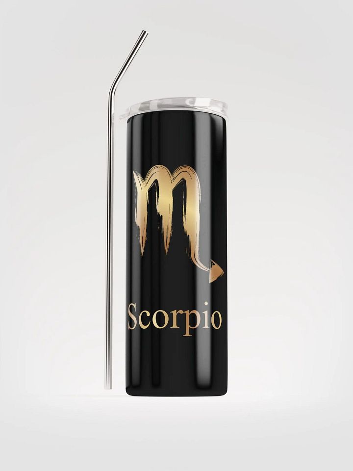 Elevate Every Sip with Our Luxurious Gold Scorpio Zodiac Stainless Steel Tumbler | Sustainable Elegance product image (1)