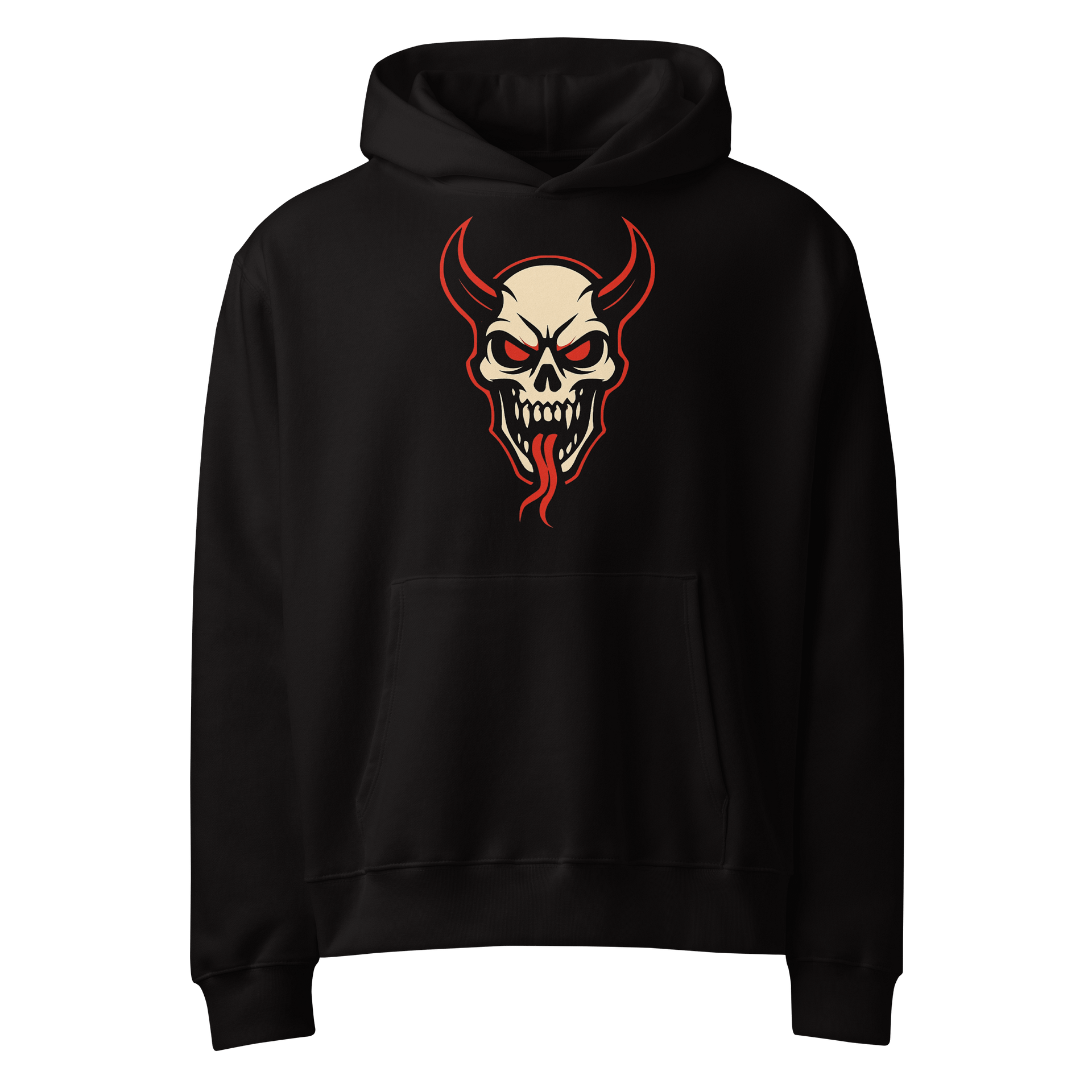 Demon Skull Oversized Hoodie product image (1)