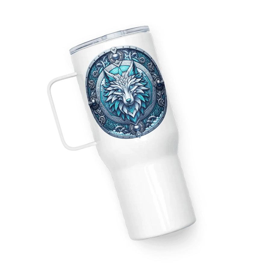 Mystic Wolf Shield Travel Mug product image (5)
