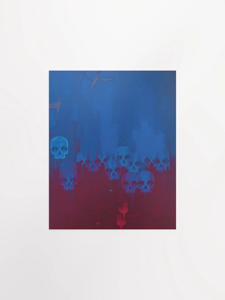 Abstract Skulls Matte Poster product image (5)