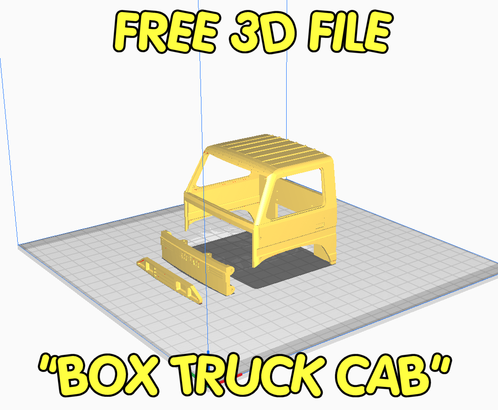 BOX TRUCK CAB - 3D PRINT FILE product image (1)